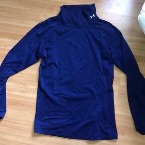 Under armour blue cold gear fitted shirt